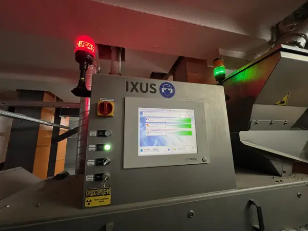 X-ray inspection unit control panel